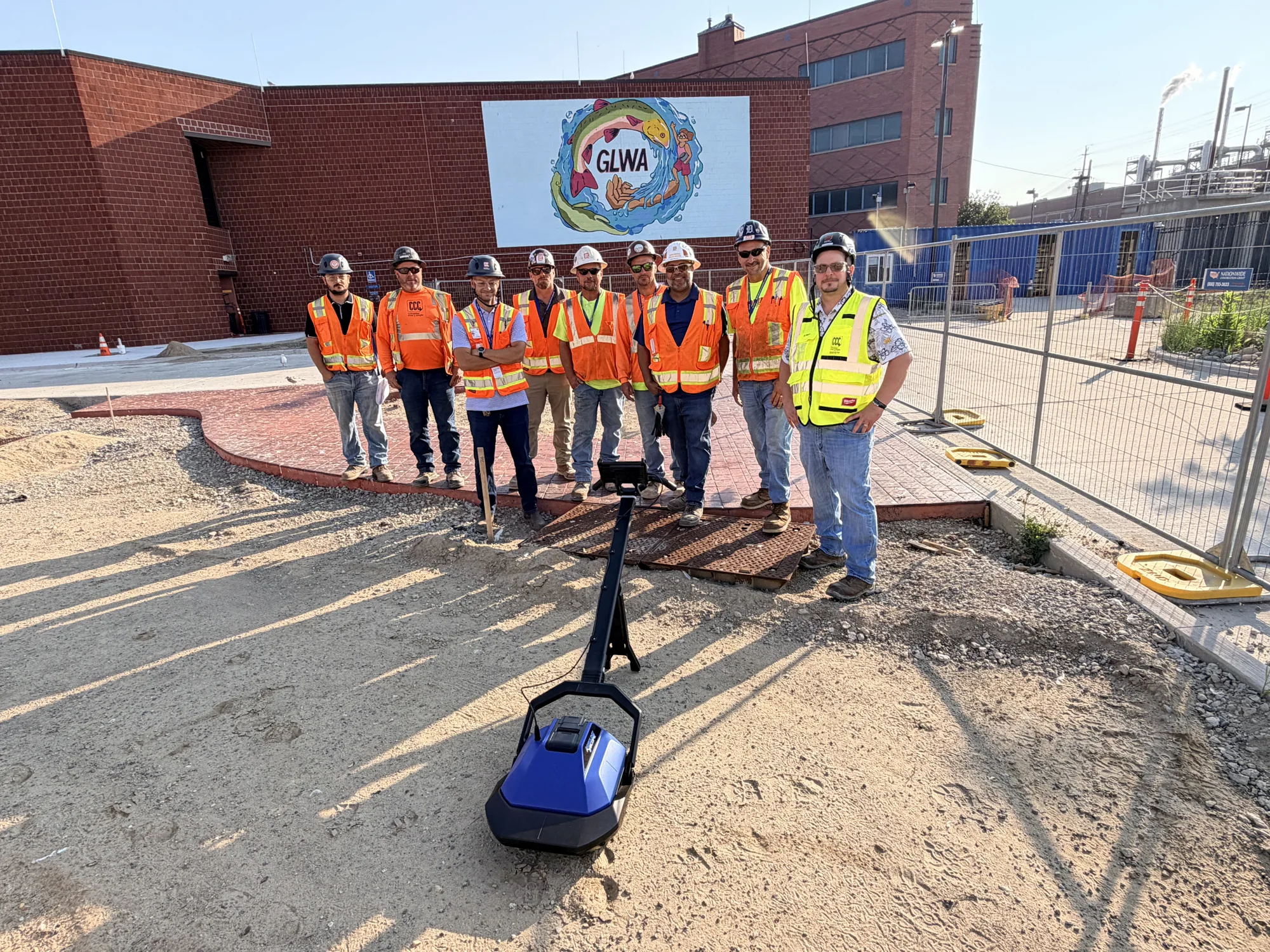 A pilot crew with the GroundScope unit